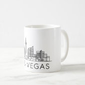 Las Vegas Skyline – Cityscape Design コーヒーマグカップ (正面右)