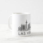 Las Vegas Skyline – Cityscape Design コーヒーマグカップ (正面左)