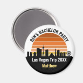Las Vegas Strip Sunset Custom Vacation マグネット (正面/裏面)