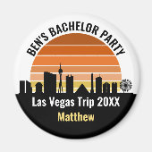 Las Vegas Strip Sunset Custom Vacation マグネット (正面)