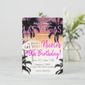 Las Vegas Summer Girls' Weekend Birthday Party 招待状 (スタンド正面)
