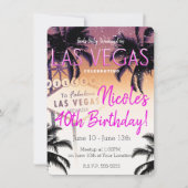 Las Vegas Summer Girls' Weekend Birthday Party 招待状 (正面)