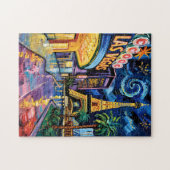 Las Vegas Travel Van Gogh Style Casino Night City  ジグソーパズル (横)