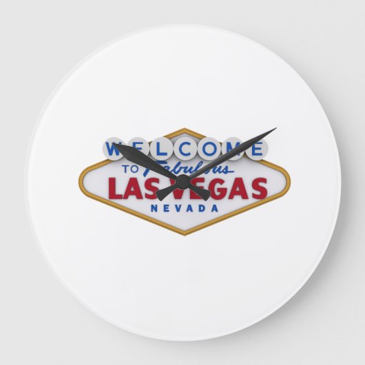 Las Vegas wall clock ラージ壁時計 (正面)