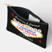Las Vegas Wedding Bride Toiletries アクセサリーポーチ (見開き)