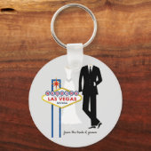 Las Vegas Wedding Keepsake Keychain キーホルダー (正面)