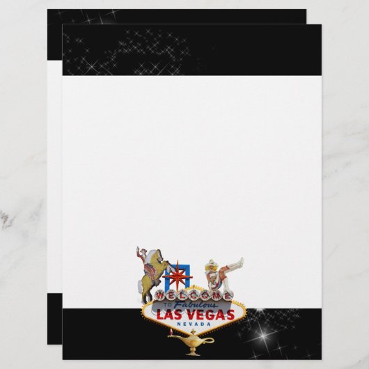 Las Vegas Welcome Sign On Starryの背景 (正面/裏面)