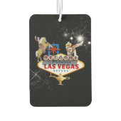 Las Vegas Welcome Sign On Starryの背景 カーエアーフレッシュナー (裏面)