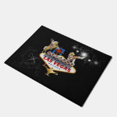 Las Vegas Welcome Sign On Starryの背景 ドアマット (アングル)