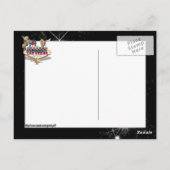 Las Vegas Welcome Sign On Starryの背景 ポストカード (裏面)