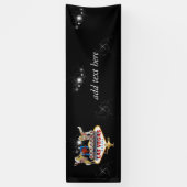 Las Vegas Welcome Sign On Starryの背景 横断幕 (縦)