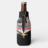Las Vegas Welcome Sign On Starryの背景 缶クーラー (ボトル裏面)