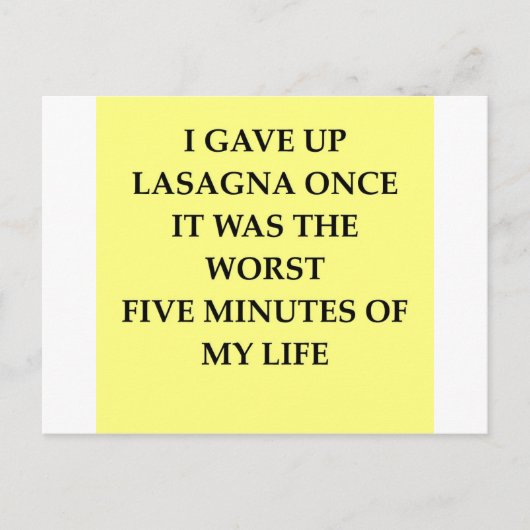 LASAGNA.jpg ポストカード (正面)