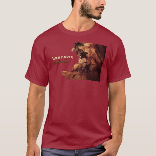 Lascauxの馬 Tシャツ (正面)