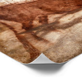 Lascaux Cave painting ポスター (角)