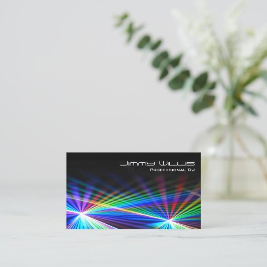 Laser カッコいい Light Club - DJ名刺 名刺 (スタンド正面)