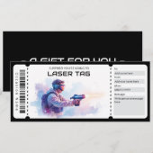 Laser Tag Ticket  招待状 (正面/裏面)
