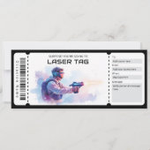 Laser Tag Ticket  招待状 (正面)