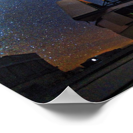 Laser Towards Milky Way ポスター (角)