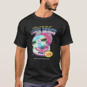 LaserDiscムービーナイトビデオヴィンテージ80s 90s Tech M Tシャツ (正面)