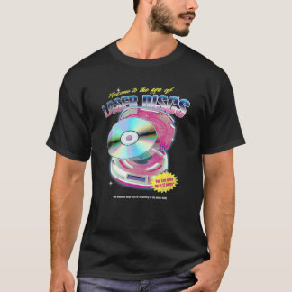 LaserDiscムービーナイトビデオヴィンテージ80s 90s Tech M Tシャツ