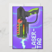 Lasertag Karte 招待状 (正面)