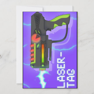 Lasertag Karte 招待状