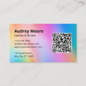 LashおよびBrowsサービス 名刺 (正面)