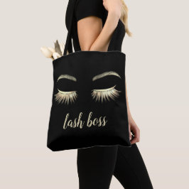 Lashボス金ゴールドIlash Extensions美しいサロン トートバッグ