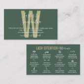 lash拡張の後に行う 名刺 (正面/裏面)