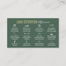 lash拡張の後に行う 名刺