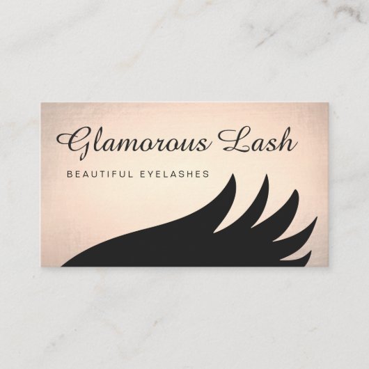 Lash拡張はっきりした金ゴールド 名刺 (正面)