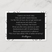 Lash拡張アフターケアカード 名刺 (裏面)