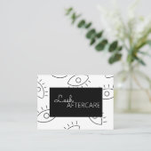 Lash拡張アフターケアカード 名刺 (スタンド正面)