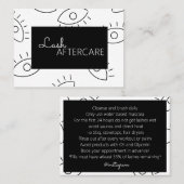 Lash拡張アフターケアカード 名刺 (正面/裏面)