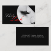 Lash拡張、ラッシュ、美しい、コスメトロジーサロン 名刺 (正面/裏面)