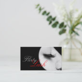 Lash拡張、ラッシュ、美しい、コスメトロジーサロン 名刺 (スタンド正面)