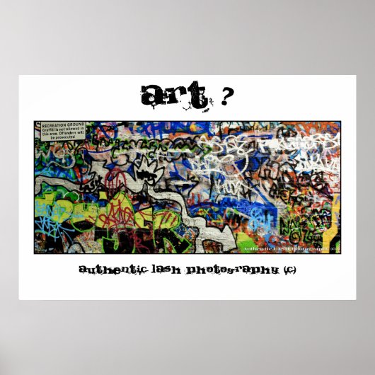 LASH – ポスタープリント(グラフィティ(アート?)デザイン ポスター (正面)