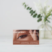Lash Appointment Reminder Card Editable コーリングカード (スタンド正面)
