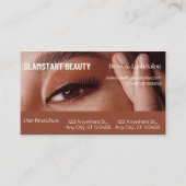 Lash Appointment Reminder Card Editable コーリングカード (正面)