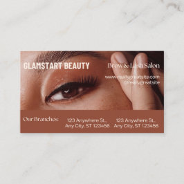 Lash Appointment Reminder Card Editable コーリングカード