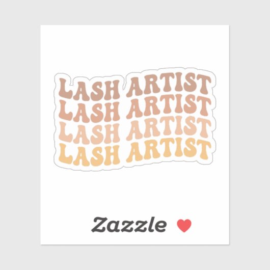 Lash Artist、Lash Tech、エステティシャン、メイクアップアーティスト シール (シート)
