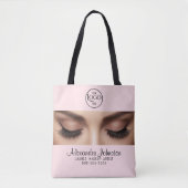 Lash Artist Makeup Beauty Professional Logo トートバッグ (正面)