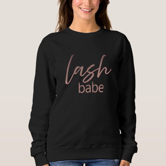 Lash Babe Lash ArtistまつげLash Lash Tech 1 スウェットシャツ (正面)