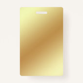 lash & browアーティストqrコード金ゴールド滴下ビジネス バッジ (裏面)