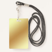 lash & browアーティストqrコード金ゴールド滴下ビジネス バッジ (裏面ランヤード)