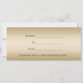 Lash & Browメイクアップアーティストサロンギフト券 (裏面)