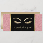 Lash & Browメイクアップアーティストサロンギフト券 (正面/裏面)