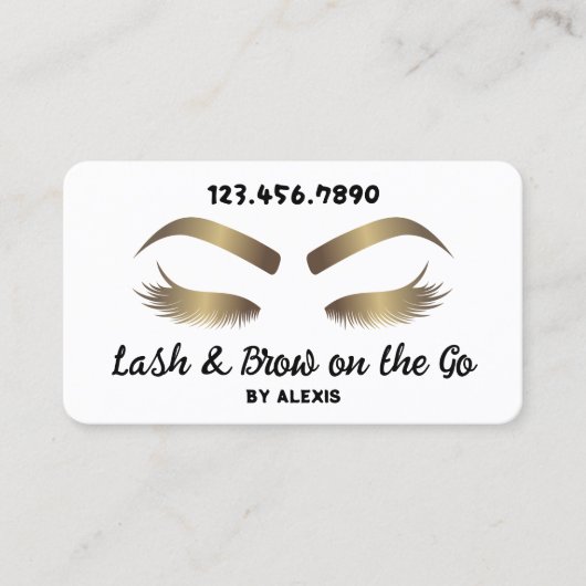 Lash & Browモバイル 名刺 (正面)