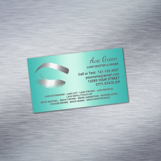 Lash & Brow技術者 マグネット名刺 (インサイチュ)